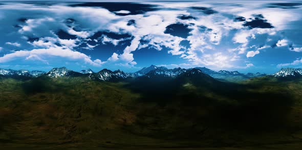 VR360 Green Hills and Snowy Peaks alt