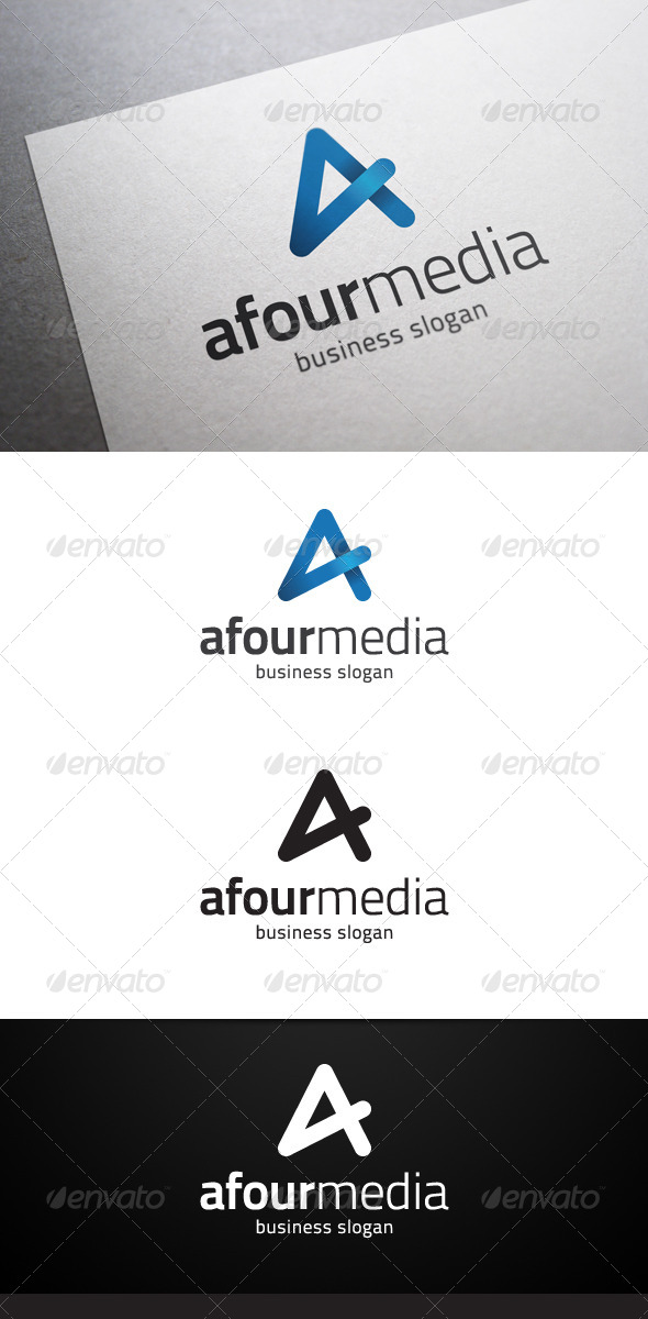 Afour Media A Letter Logo - Letters Logo Templates