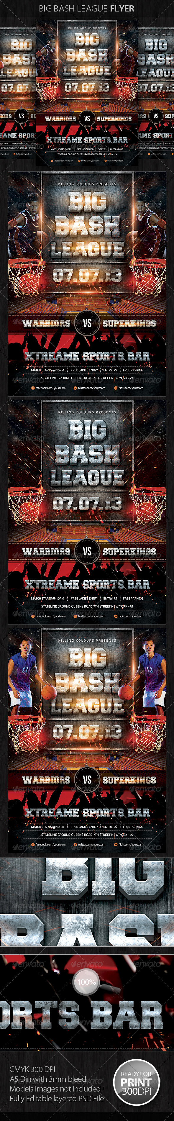 Big Bash League Flyer - Sports Events
