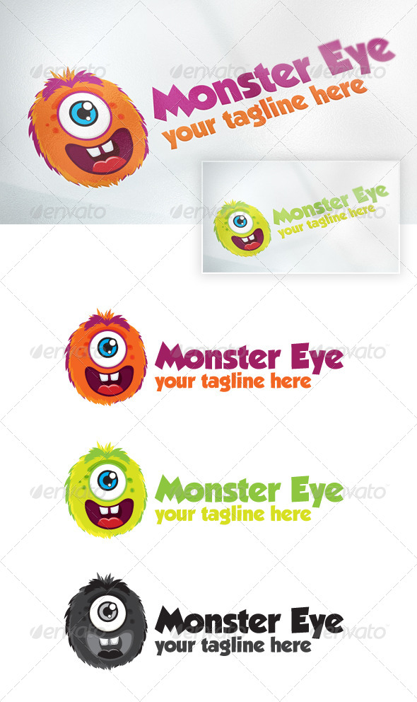 monster eye - Animals Logo Templates