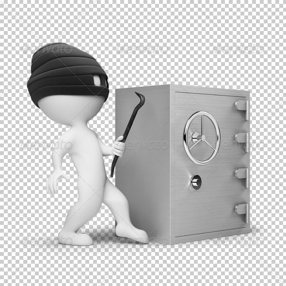 3d small people - thief - Characters 3D Renders