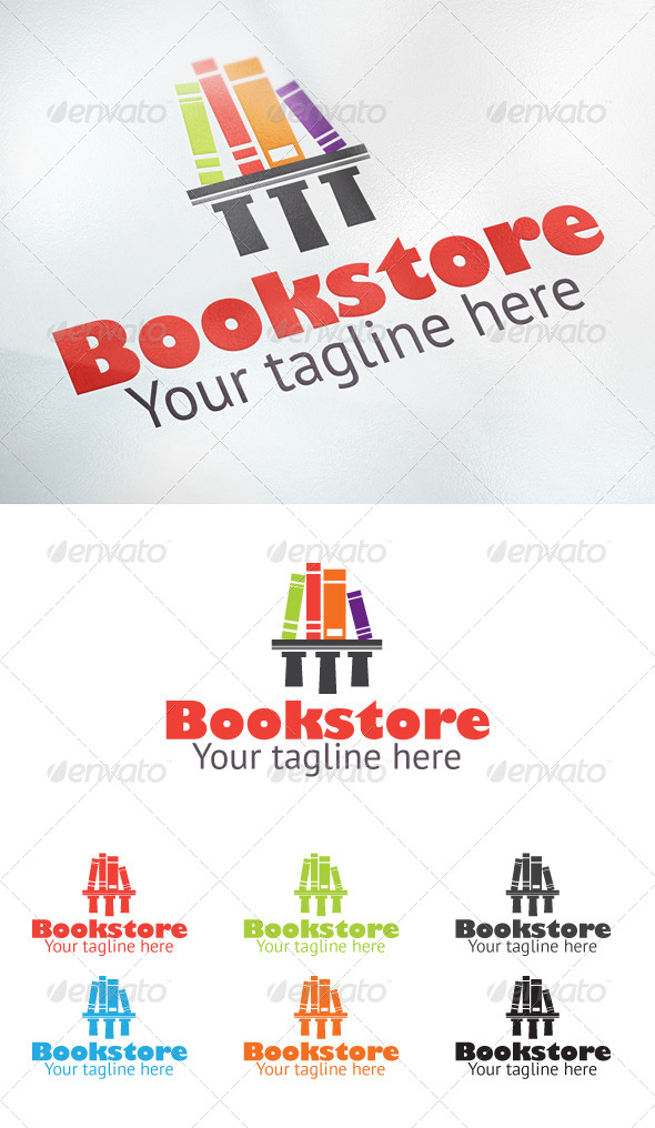 Bookstore - Objects Logo Templates