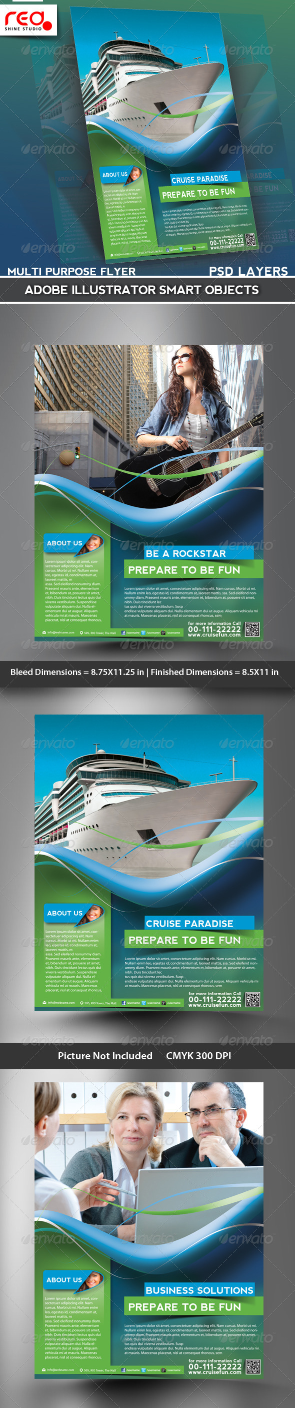 Business Promotion Flyer/Poster & Magazine Template - Corporate Flyers