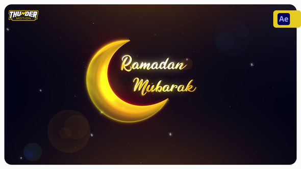 Ramadan & Eid Greetings Logo Stings template preview