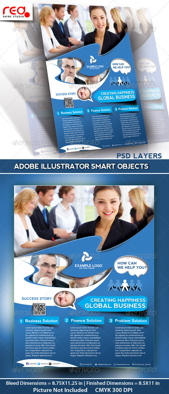 Business Promotion Flyer/Poster & Magazine Template - Corporate Flyers