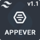 Appever - Tailwind CSS App Landing Template (Tailwind CSS v4)