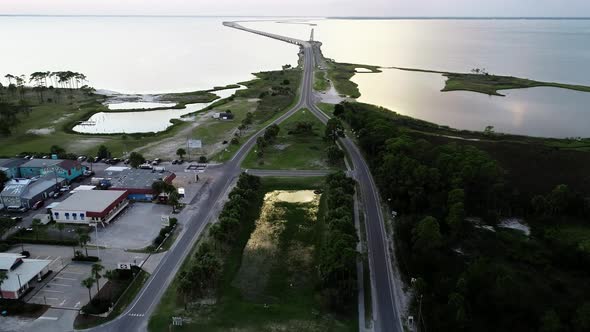 Apalachicola Bay and the Bridge from St. George Island to Apalachicola alt