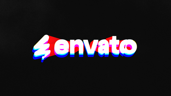 Glitch Reveal Logo Logo Stings template preview