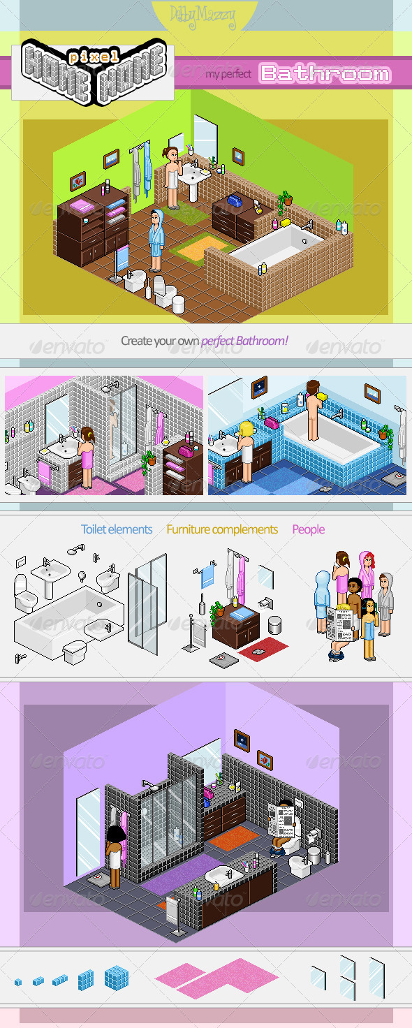 Pixel Creator - My Perfect Bathroom - Graphics