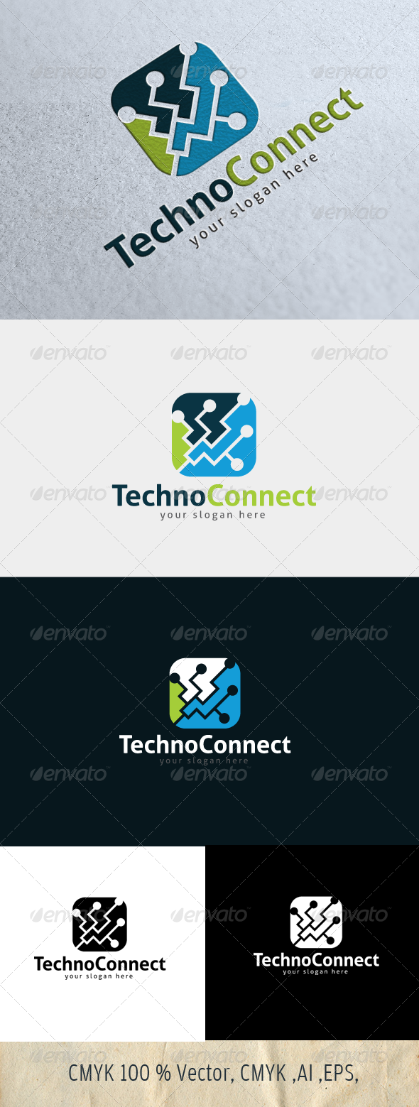 TechnoConnect - Symbols Logo Templates