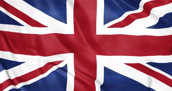 UK Flag Waving Animation