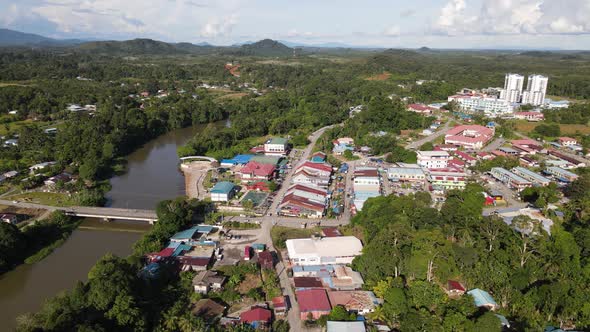 The Towns of Sarawak, Borneo, Malaysia alt