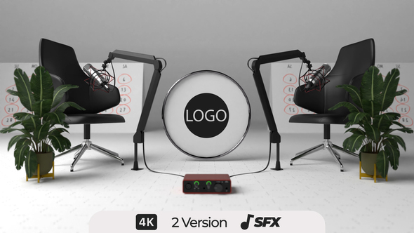 Daily Podcast Intro Logo Stings template preview