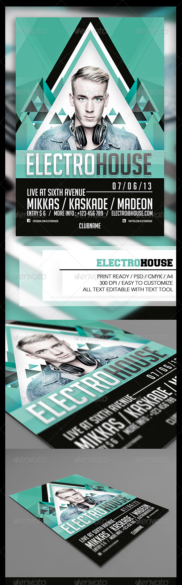 Electro House Flyer - Events Flyers