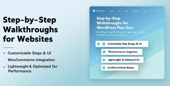 WordPress Interactive Step by Step Website Tour Builder