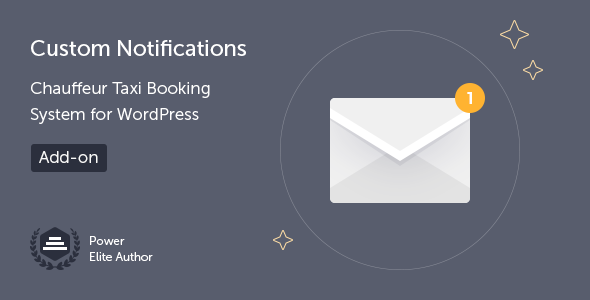Custom Notifications Add-on: Chauffeur Taxi Booking System