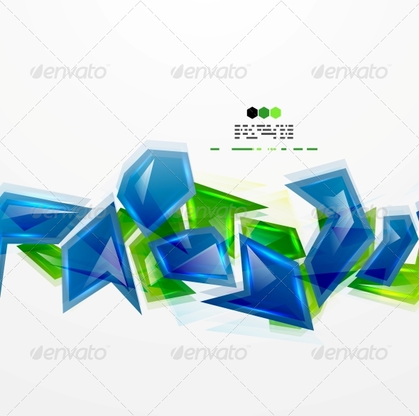 Colorful Glass Pieces - Web Technology