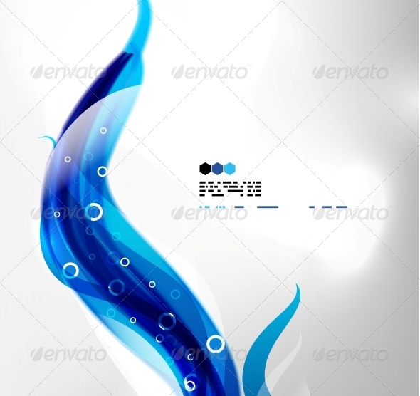 Blue Wave Vector - Web Technology