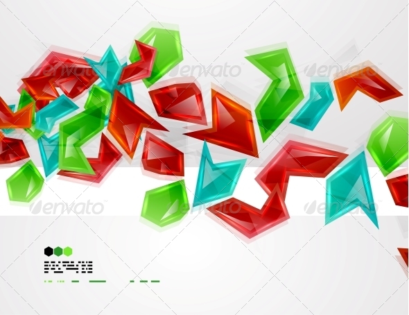 Colorful Glass Pieces - Web Technology