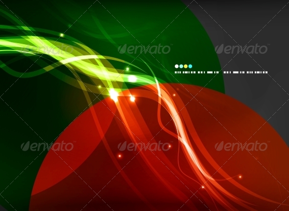 Abstract Glowing Lines - Computers Technology