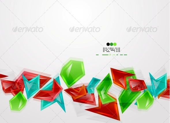 Colorful Glass Pieces - Web Technology