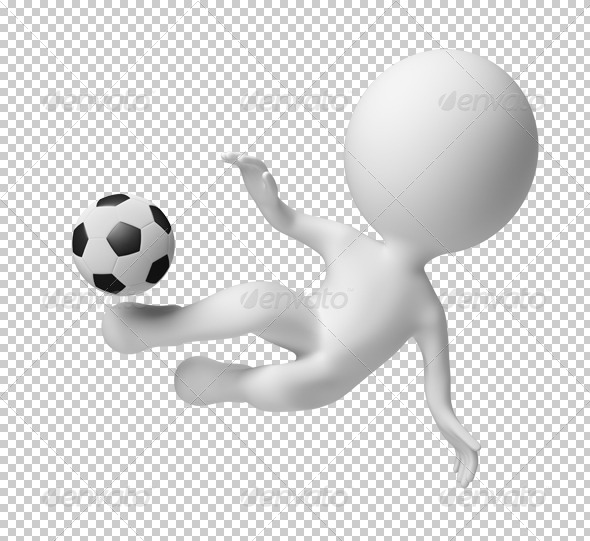 3d small people - blow in a jump - Characters 3D Renders