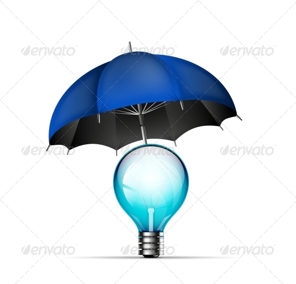 Creative New Idea Protection Concept - Backgrounds Decorative