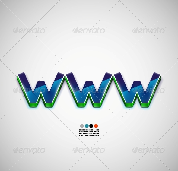 WWW Internet Vector Background - Backgrounds Decorative