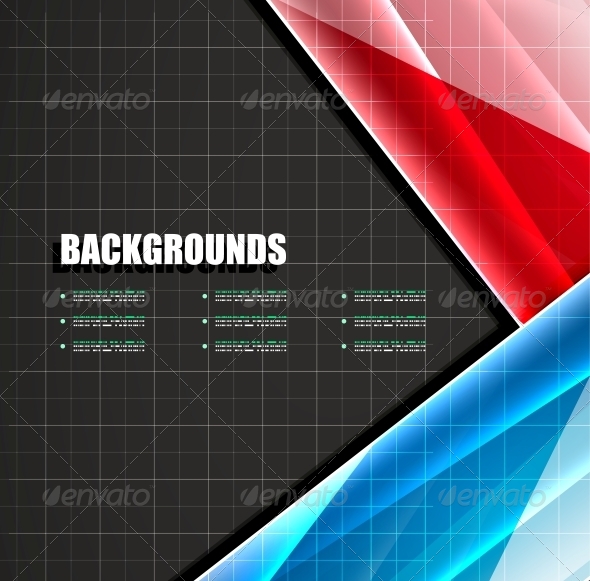 Colorful Glass Lines Vector - Computers Technology