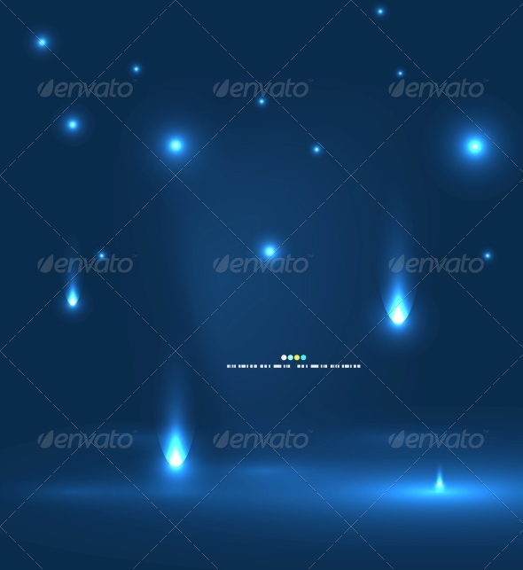 Abstract Flying Lights - Backgrounds Decorative