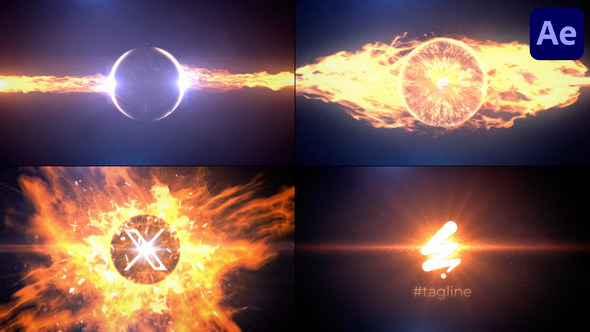 Fire Eye Logo Reveal for After Effects Logo Stings template preview