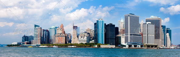 New York City Skyline panorama - Stock Photo - Images