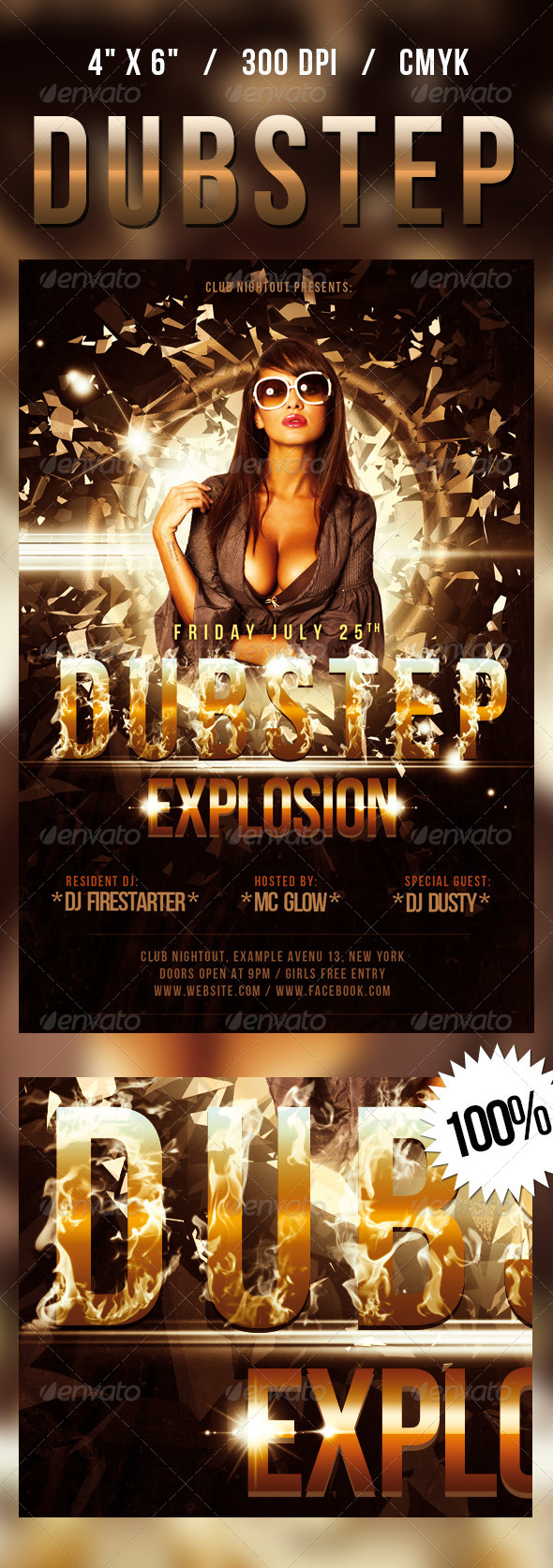 Dubstep Flyer - Clubs & Parties Events
