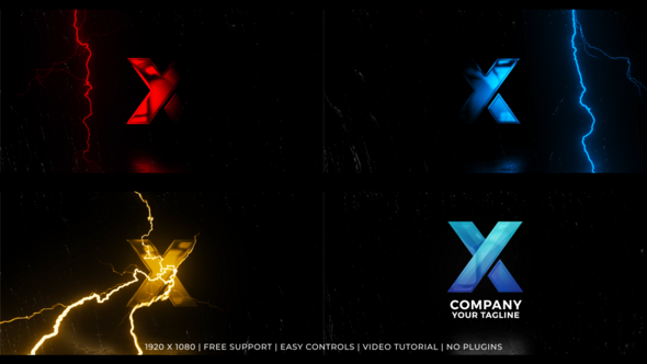 Thunder Storm Logo Reveal Logo Stings template preview