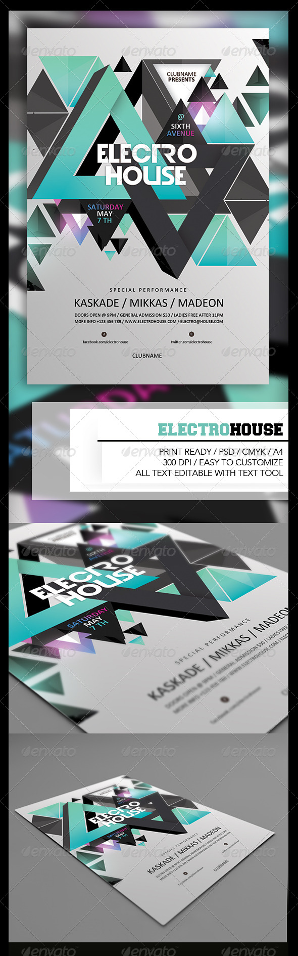 Electro House Flyer - Events Flyers