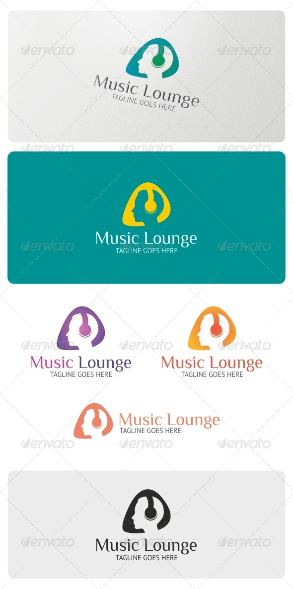 Music Lounge Logo Template - Humans Logo Templates