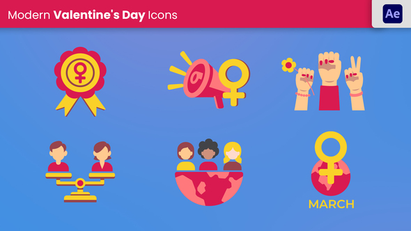 Women Day Pack Elements template preview