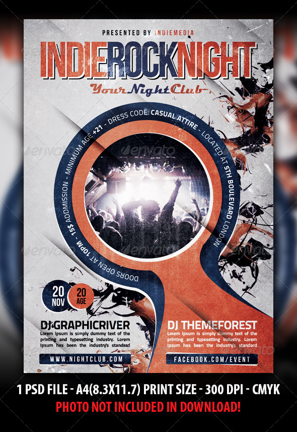 Indie Rock Festival / Concert / Flyer / Poster - Concerts Events
