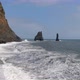 Atlantic Ocean waves hitting Reynisfjara black sand beach in Iceland - VideoHive Item for Sale