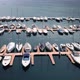 Aerial Footage of Port with Sailing and Motor Boats - VideoHive Item for Sale