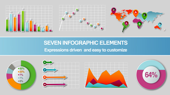 Seven Infographic Elements - VideoHive 4871788