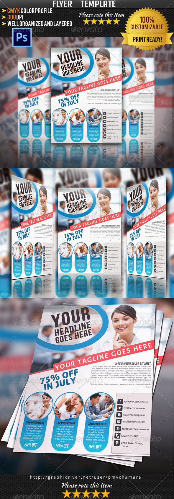 Multipurpose Flyer Template Vol.4 - Corporate Flyers