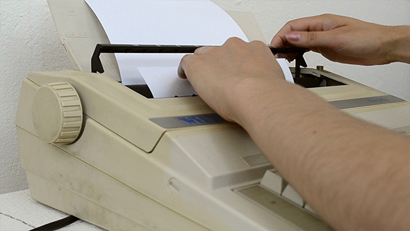 Inserting A Blank Sheet to Typewriter alt
