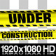 Yellow Under Construction Boundry Tape - 5 Videos - VideoHive Item for Sale