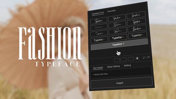 Animated Typeface  - Fashion 01 Titles template preview