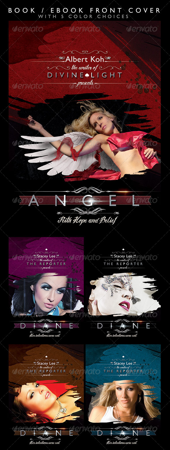 Book / eBook Cover with Color Choices - Miscellaneous Print Templates
