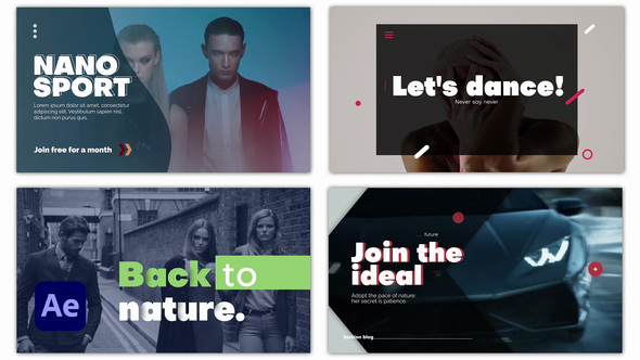 Typography Slides Titles template preview