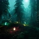 Lanterns in a forest with Moon Light HD - VideoHive Item for Sale