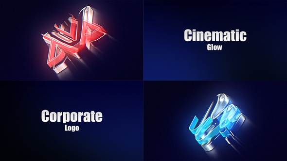 Cinematic Glow // Logo Reveal Logo Stings template preview