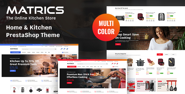 Matrics – Home and Kitchen Store Prestashop Theme